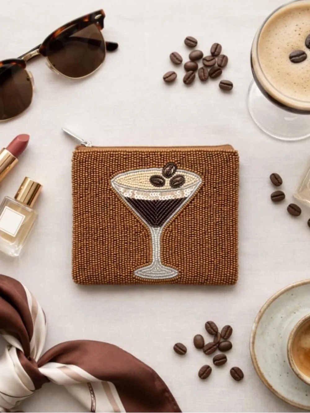 Beaded coin purse